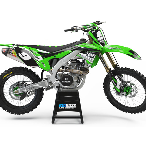 KAWASAKI "C4 WHITE" Style kit 125cc and above