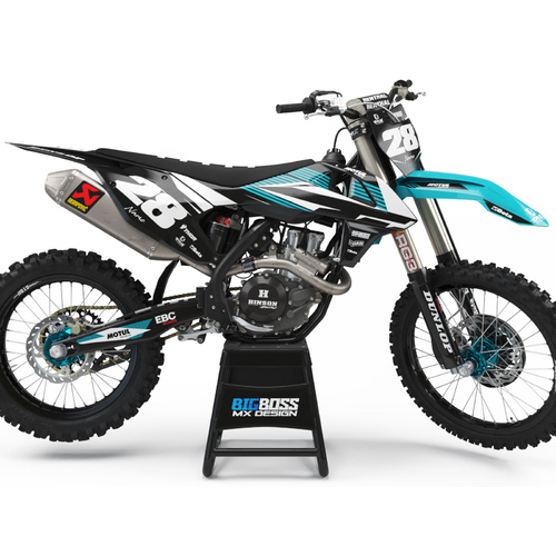 KTM "BLAST TEAL" Style kit 125cc and above