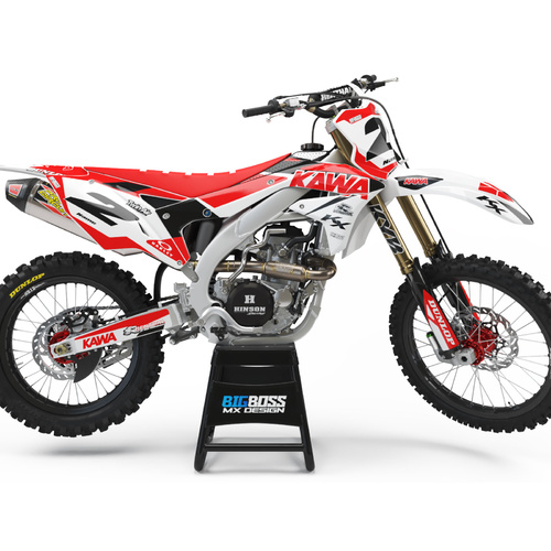 KAWASAKI "JESTER RED" Style kit KLX 140