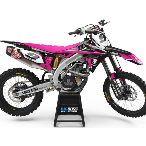 SUZUKI "PILOT PINK" Style kit 125cc and above