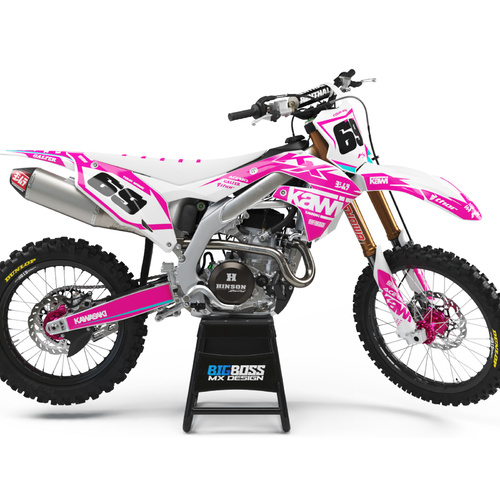 KAWASAKI "THRONE PINK" Style kit 125cc and above