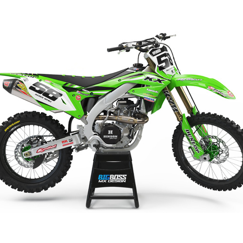 KAWASAKI "STRIPES GREEN" Style kit KLX 140