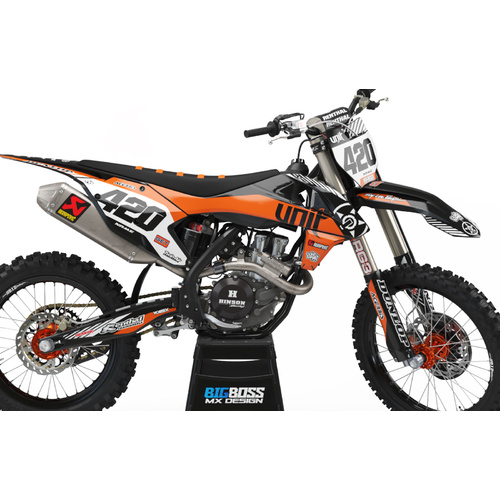 KTM "SLEEK ORANGE" Style kit 125cc and above