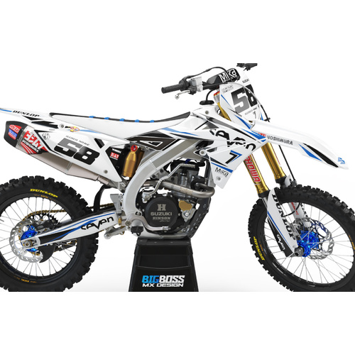 SUZUKI "PILOT WHITE" Style kit DRZ 110