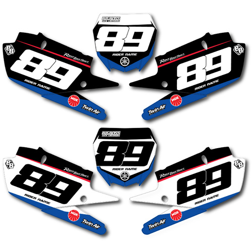 YAMAHA "FACTORY" style 65cc number plates