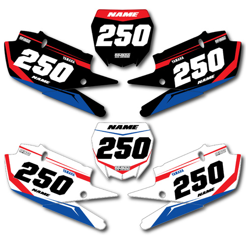 YAMAHA "VELOCITY" style 65cc number plates