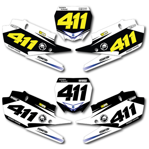 YAMAHA "VERT" style TTR 50 number plates
