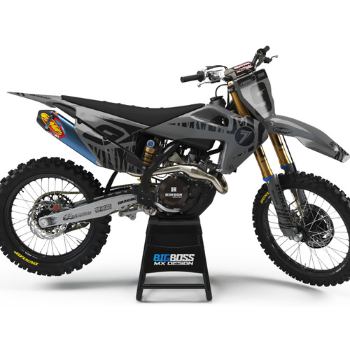Husqvarna "RUSH GREY" Style kit 125cc and above