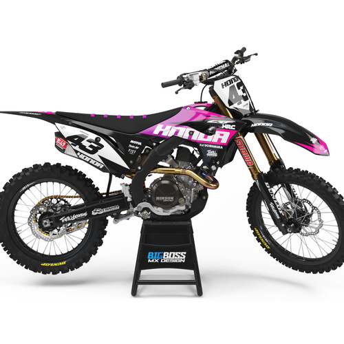 Honda "SLASH PINK" Style kit 125 cc and above