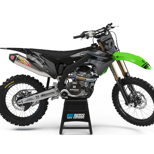 KAWASAKI "CLICK GREY" Style kit 125cc and above