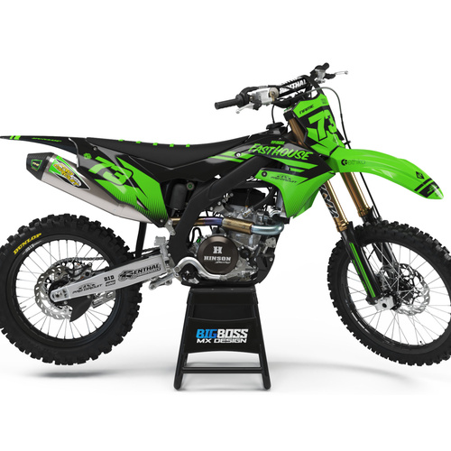 KAWASAKI "CLICK GREEN" Style kit 125cc and above