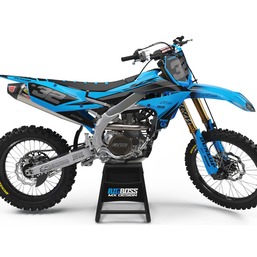 YAMAHA "DISTORT CYAN" Style kit TTR 50