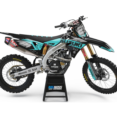 SUZUKI "SHRED TEAL" Style kit 125cc and above