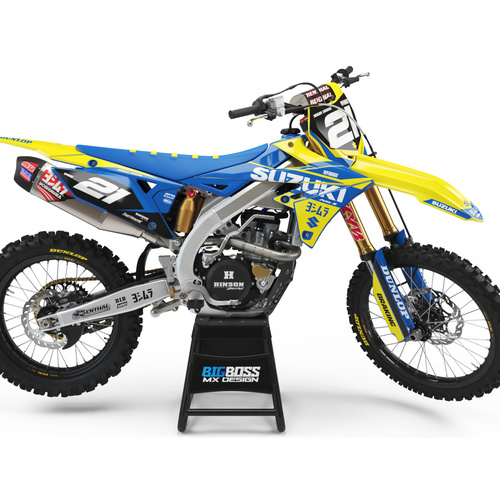 SUZUKI "SHRED BLUE" Style kit 125cc and above