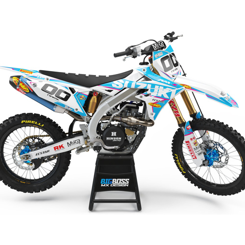 SUZUKI "FACTORY WHITE" Style kit 125cc and above