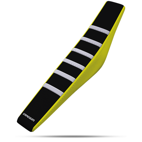 HUSQVARNA GRIPPER RIBBED - WHITE/BLACK/YELLOW